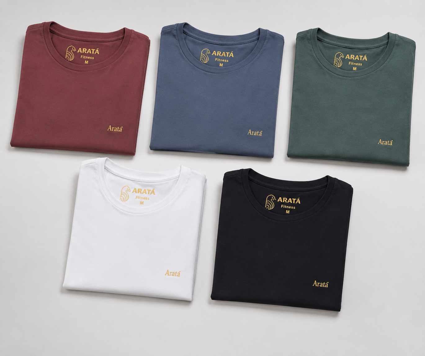 Camisetas Aratã Fitness em várias cores